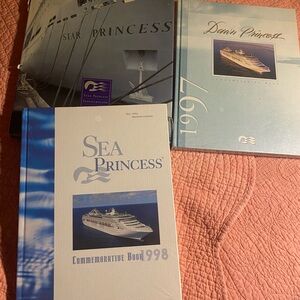 Vintage Princess Cruises Commemorative coffee table Books. Great condition